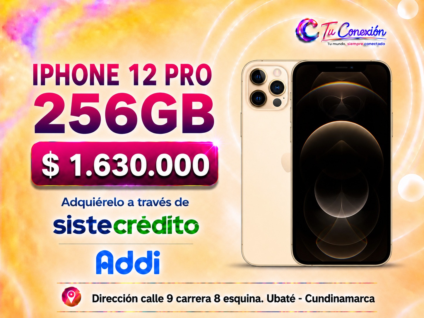 iPhone 12 Pro 256 GB ofrecido por Tu Conexión