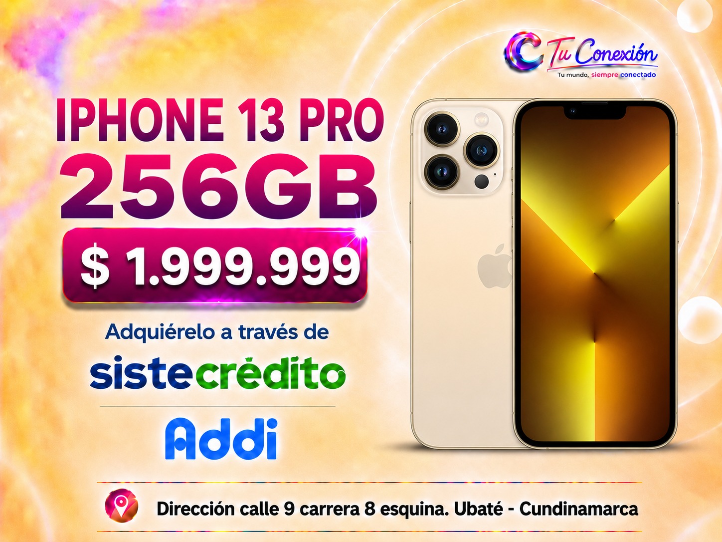 iPhone 13 Pro 256 GB ofrecido por Tu Conexión